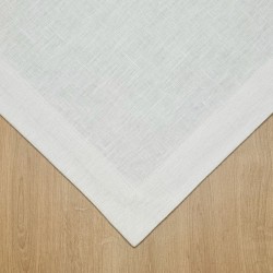 Obrus lniany LINEA CLASSICA - biały - 120cm x 190cm