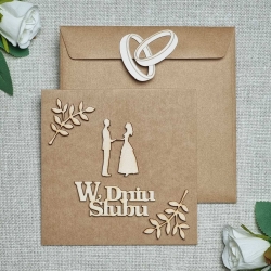 Kartka ślubna w ozdobnej kopercie - GW2